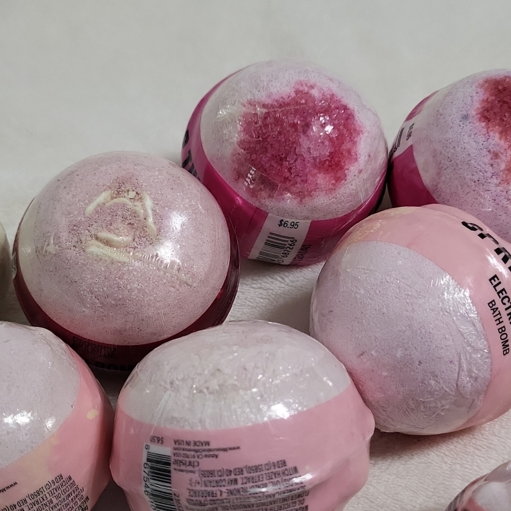 PINK Bath Bombs Spring Feels Unicorn Vibes Assorted Scents 4.6 oz lot of 11 - Picture 4 of 16